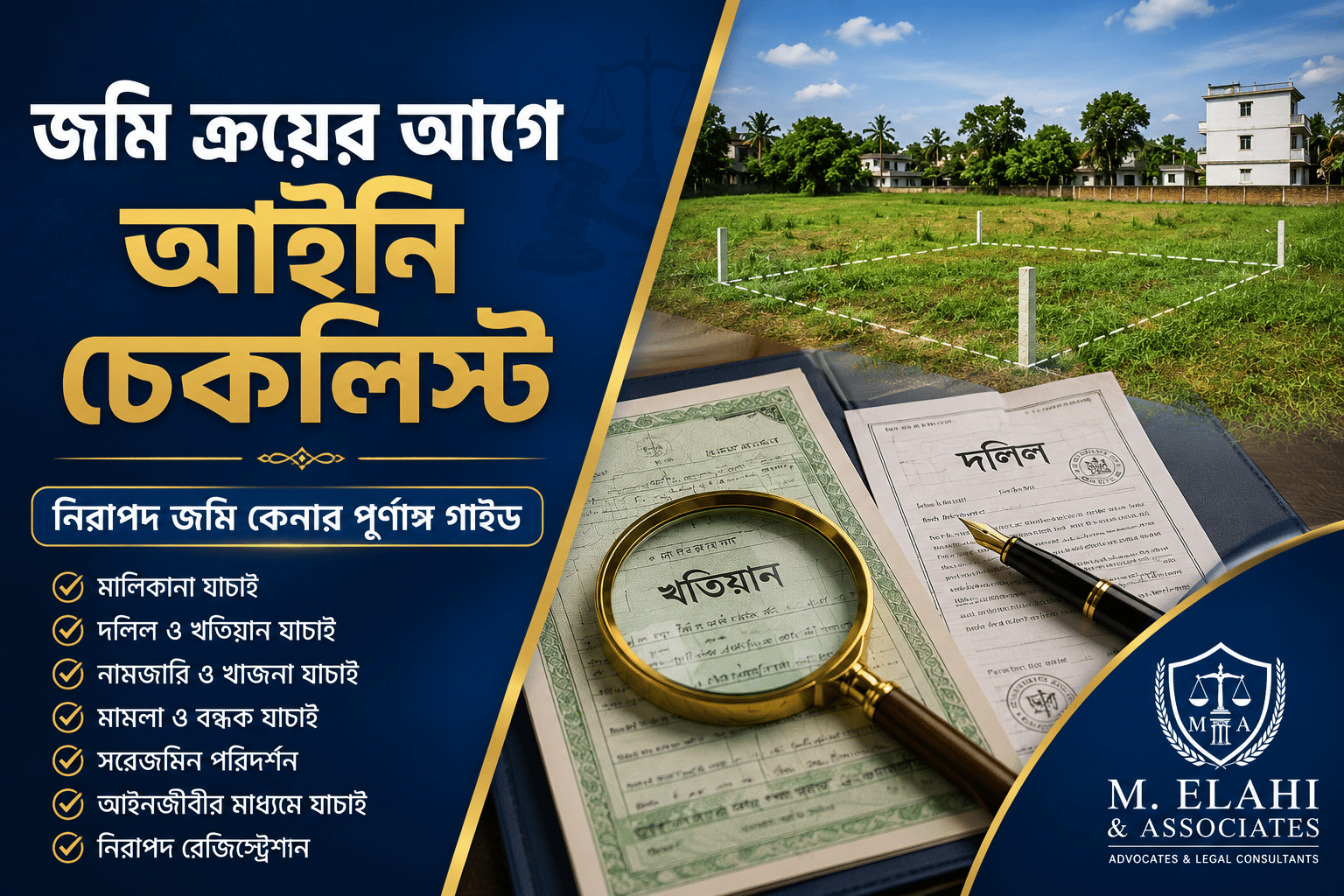 জমি কেনার আগে ক্রেতার করণীয়